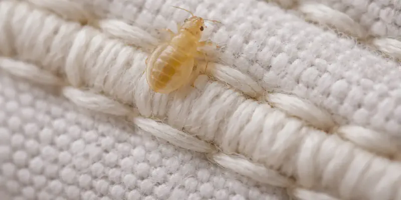 Early signs of baby bed bugs and bed bug nymph infestation