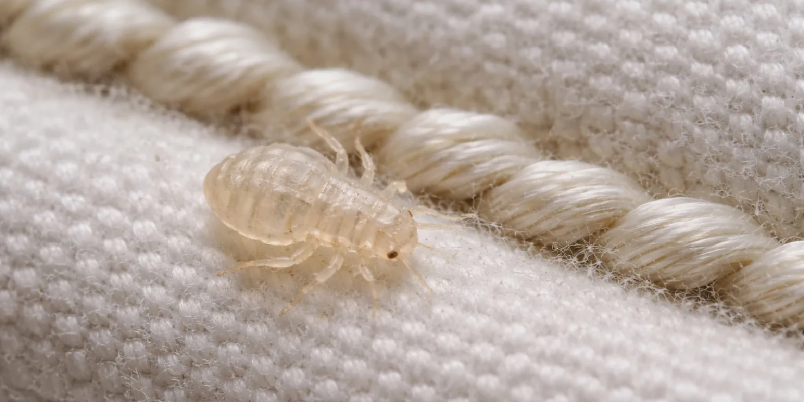 Bed bug shells found on mattress seams and bed sheets